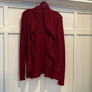 Deb | Red Knit Cardigan